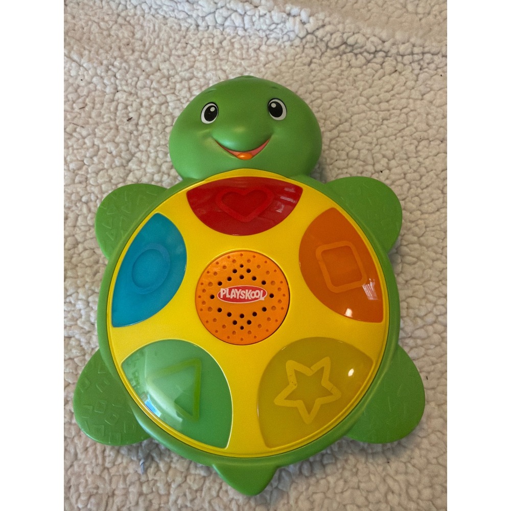 Playskool Learnimals Tumble n Glow Turtle Light Up Musical Toy Hasbro 2013 Green